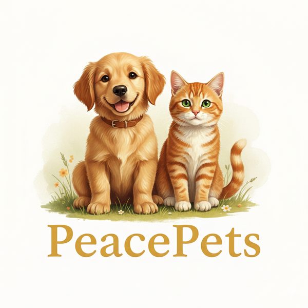 PeacePets dog and cat logo